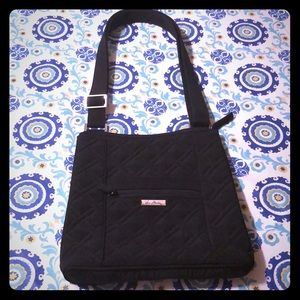 Vera Bradley Small Vera Tote in Classic Black